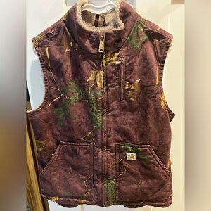 Women's Carhartt Purple Camo Real Tree Vintage Vest